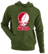 Ball Stealie Premium Unisex Hoodie — Design: Ball State University — Military Green