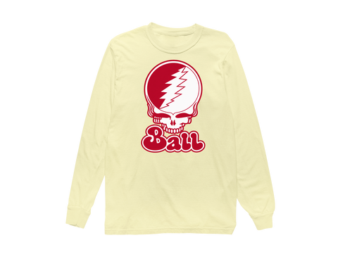 Ball Stealie Premium Unisex Long-Sleeve — Design: Ball State University — Butter