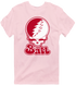 Ball Stealie Premium Unisex T-Shirt — Design: Ball State University — Light Pink