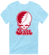 Ball Stealie Premium Unisex T-Shirt — Design: Ball State University — Light Blue