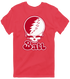 Ball Stealie Premium Unisex T-Shirt — Design: Ball State University — Heather Red