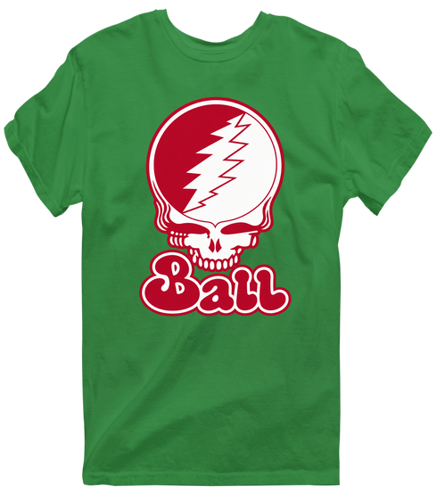 Ball Stealie Premium Unisex T-Shirt — Design: Ball State University — Irish Green