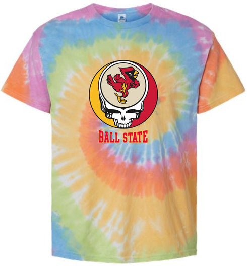 Ball State Stealie Tie-Dye T-Shirt