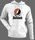 Baltimore Baseball Stealie Grateful Dead Hoodie — Baltimore Orioles — White/Grey