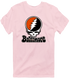 Baltimore Baseball Stealie Grateful Dead T-Shirt — Baltimore Orioles — Light Pink