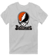 Baltimore Baseball Stealie Grateful Dead T-Shirt — Baltimore Orioles — Sport Grey