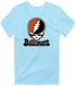 Baltimore Baseball Stealie Grateful Dead T-Shirt — Baltimore Orioles — Light Blue