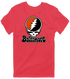 Baltimore Baseball Stealie Grateful Dead T-Shirt — Baltimore Orioles — Heather Red