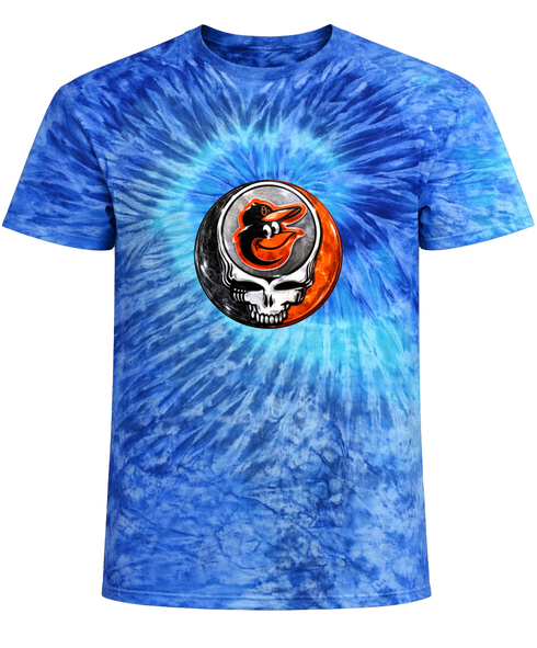 Baltimore Orioles Crystal Stealie Tie-Dye T-Shirt