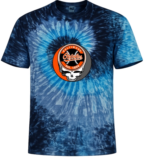Baltimore Orioles Stealie Tie-Dye T-Shirt