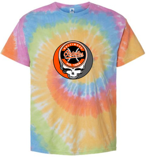 Baltimore Orioles Stealie Tie-Dye T-Shirt