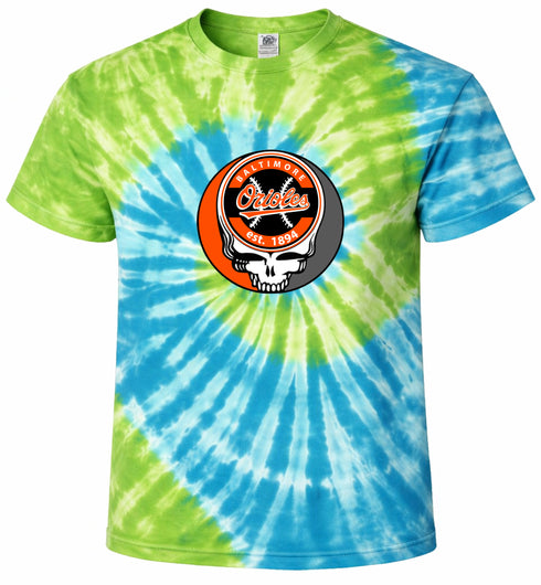 Baltimore Orioles Stealie Tie-Dye T-Shirt