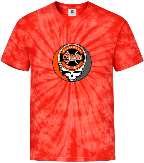 Baltimore Orioles Stealie Tie-Dye T-Shirt