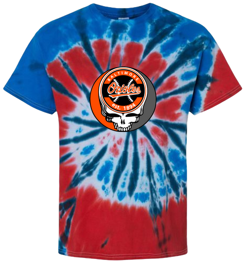 Baltimore Orioles Stealie Tie-Dye T-Shirt