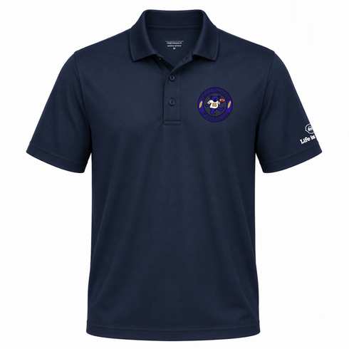 Baltimore Football Dancing Bear Premium Polo — Baltimore Ravens — Navy