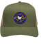 Baltimore Football Dancing Bear Premium Trucker Cap — Baltimore Ravens — Moss/Khaki