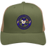 Baltimore Football Dancing Bear Premium Trucker Cap — Baltimore Ravens — Moss/Khaki