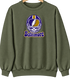 Baltimore Helmet Stealie Premium Unisex Crewneck — Baltimore Ravens — Military Green