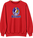 Baltimore Helmet Stealie Premium Unisex Crewneck — Baltimore Ravens — Red
