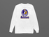 Baltimore Helmet Stealie Premium Unisex Long-Sleeve — Baltimore Ravens — White