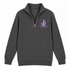 Baltimore Helmet Stealie Premium Unisex Quarter-Zip — Baltimore Ravens — Charcoal