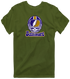 Baltimore Helmet Stealie Premium Unisex T-Shirt — Baltimore Ravens — Military Green