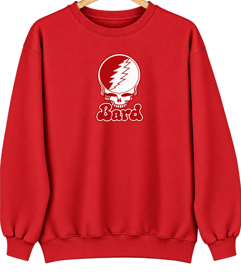 Bard Stealie Premium Unisex Crewneck — Design: Bard College — Red