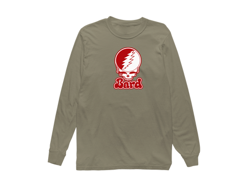 Bard Stealie Premium Unisex Long-Sleeve — Design: Bard College — Sandstone