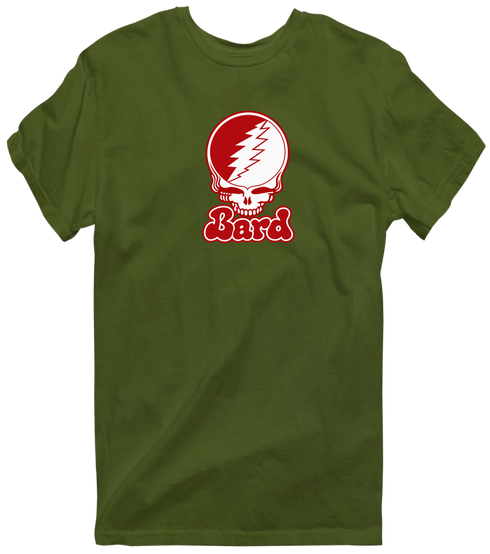 Bard Stealie Premium Unisex T-Shirt — Design: Bard College — Military Green