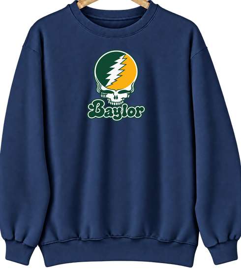 Baylor Stealie Premium Unisex Crewneck — Navy