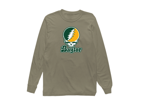 Baylor Stealie Premium Unisex Long-Sleeve — Design: Baylor University — Sandstone