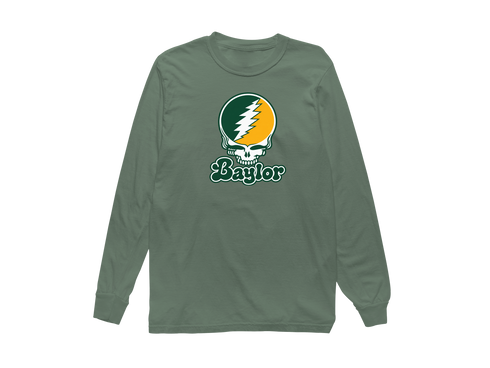 Baylor Stealie Premium Unisex Long-Sleeve — Design: Baylor University — Light Green