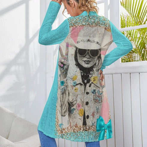Grateful Dead - Baha Ranch Retro Pop Western Groovy Cowgirl Lightweight Cardigan - StealieShop