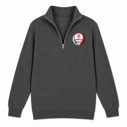 Bradley - Premium Grateful Dead Quarter-Zip Pullover - Charcoal - 6