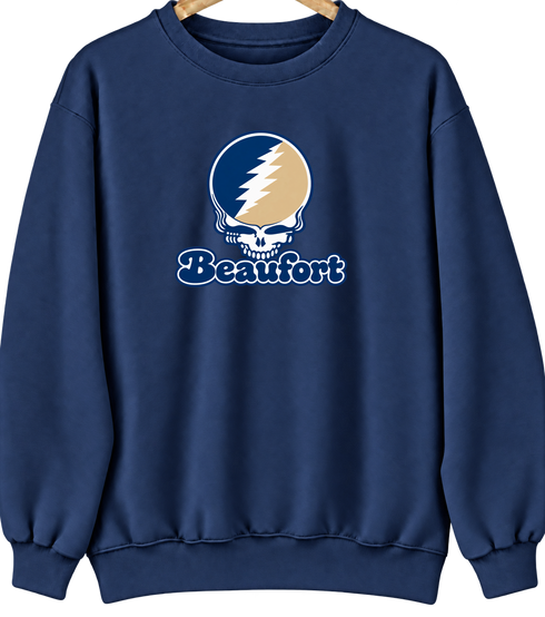 Beaufort Stealie Premium Unisex Crewneck — Design: South Carolina Beaufort University of — Navy