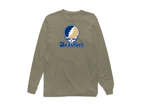 Beaufort Stealie Premium Unisex Long-Sleeve — Design: South Carolina Beaufort University of — Sandstone