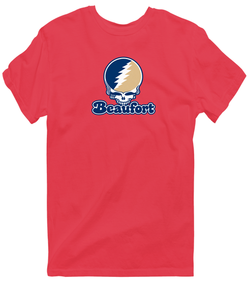 Beaufort Stealie Premium Unisex T-Shirt — Design: South Carolina Beaufort University of — Heather Red