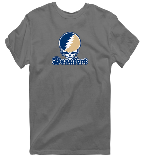 Beaufort Stealie Premium Unisex T-Shirt — Design: South Carolina Beaufort University of — Charcoal