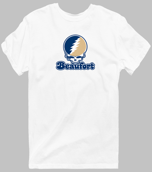 Beaufort Stealie Premium Unisex T-Shirt — Design: South Carolina Beaufort University of — White