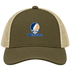 Beaufort Stealie Premium Unisex Trucker Cap — Design: South Carolina Beaufort University of — Moss/Khaki