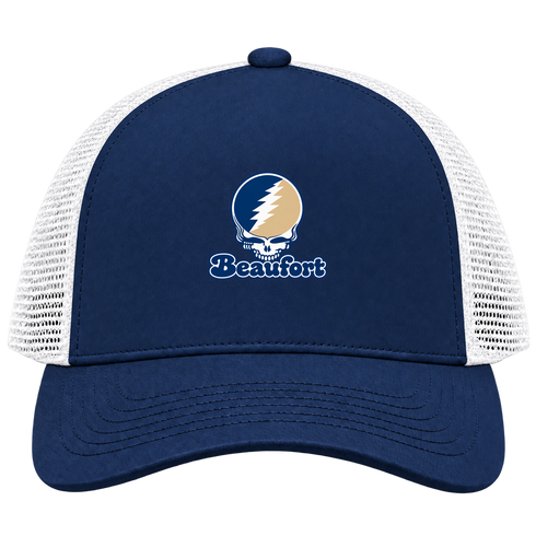 Beaufort Stealie Premium Unisex Trucker Cap — Design: South Carolina Beaufort University of — Navy/White
