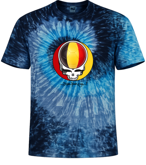 Belgium FIFA World Cup Stealie Tie-Dye T-Shirt