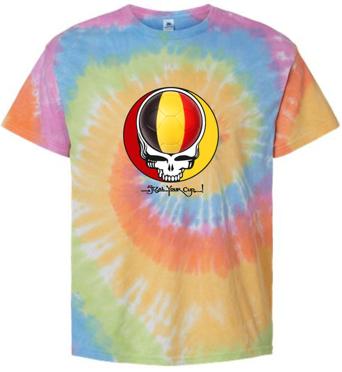 Belgium FIFA World Cup Stealie Tie-Dye T-Shirt