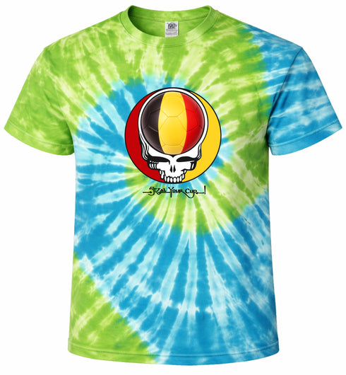 Belgium FIFA World Cup Stealie Tie-Dye T-Shirt