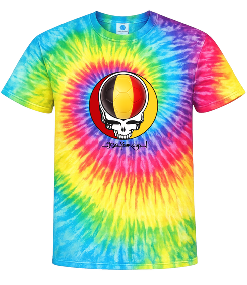 Belgium FIFA World Cup Stealie Tie-Dye T-Shirt