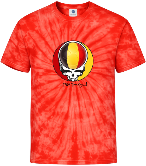 Belgium FIFA World Cup Stealie Tie-Dye T-Shirt