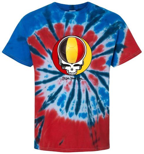 Belgium FIFA World Cup Stealie Tie-Dye T-Shirt