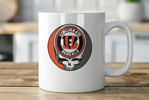 Grateful Dead - Cincinnati Bengals Stealie 15 Ounce Coffee Mug - StealieShop