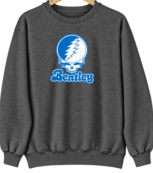 Bentley Stealie Premium Unisex Crewneck — Design: Bentley University — Dark Heather