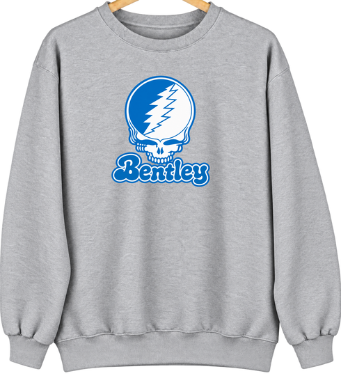 Bentley Stealie Premium Unisex Crewneck — Design: Bentley University — Sport Grey